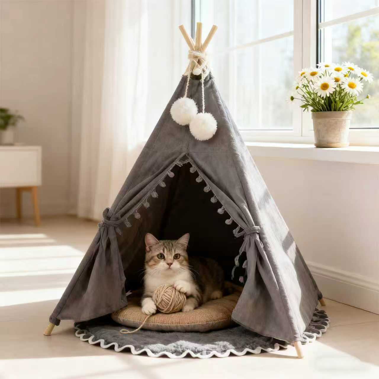 Tienda para gatos Tienda cerrada de cuatro estaciones Tienda para gatos Tienda para gatos Tienda para gatos Tienda para gatos Invierno