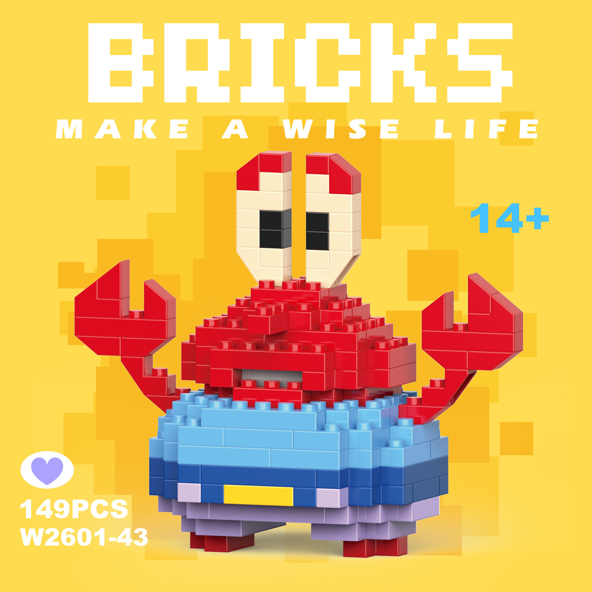Compatible con los bloques de construcción de micropartículas de Lego, muñecas de dibujos animados, juguetes de rompecabezas para niños, puestos transfronterizos al por mayor