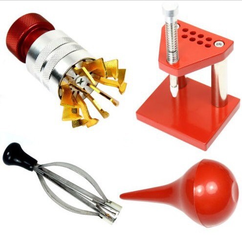 修表工具/5pcs套装修表工具/起胶机+压针器+弹力起针钳+吹尘球/