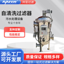 卅亚过滤全自动自清洗过滤器 卧式刷式锂电池不锈钢自清洗过滤器