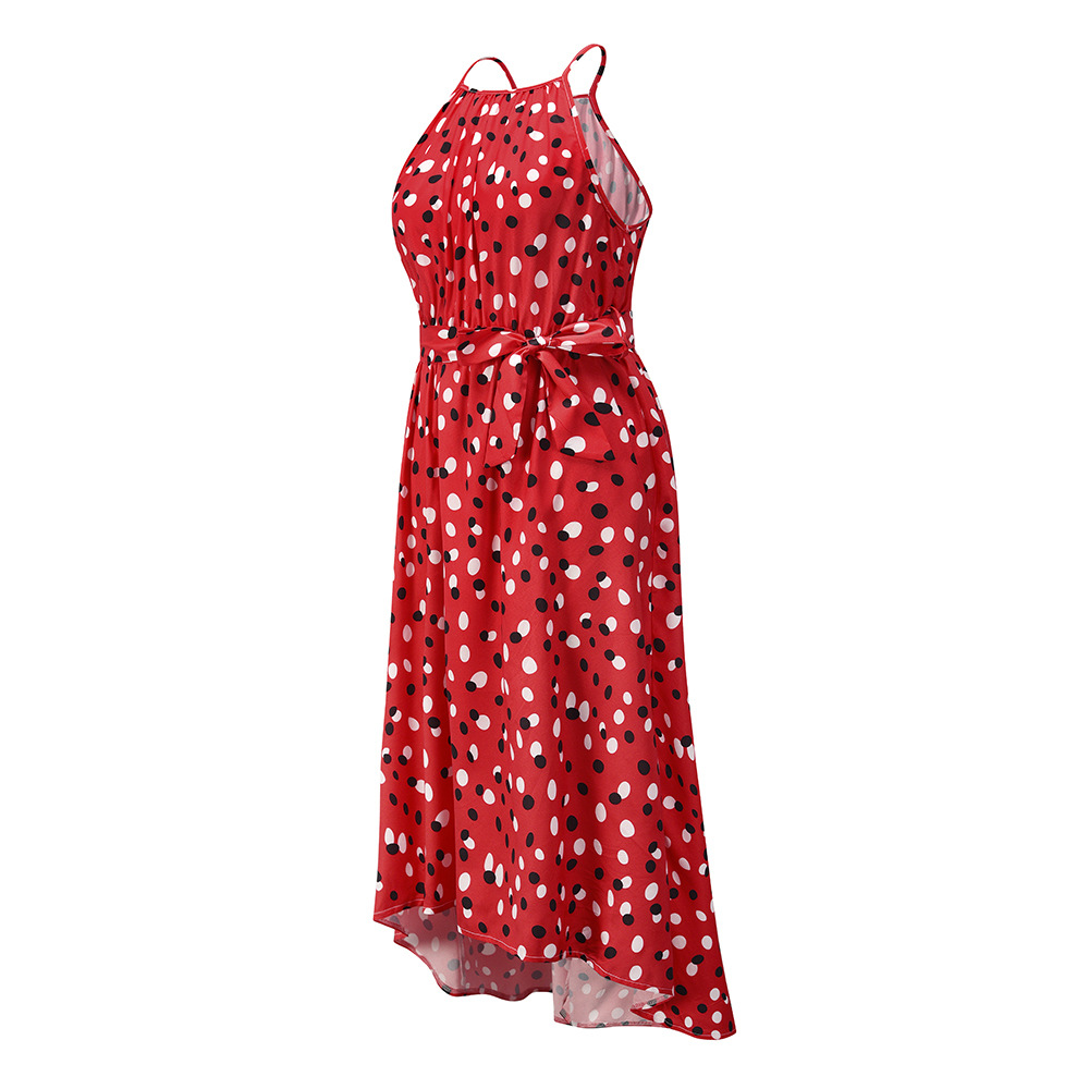 Women s Polka Dot Printed Sling Dress nihaostyles clothing wholesale NSHYG72271