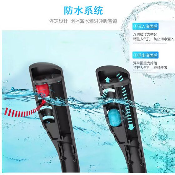 Manufacturers new full face snorkeling mask double tube silicone full dry diving mask adult swimming mask diving goggles