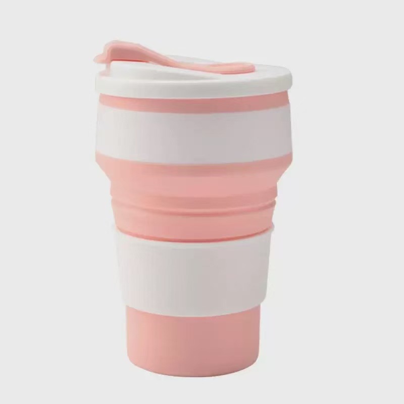 Taza de agua de silicona nórdica, taza plegable portátil al aire libre, taza de oficina, taza de café de alto valor facial