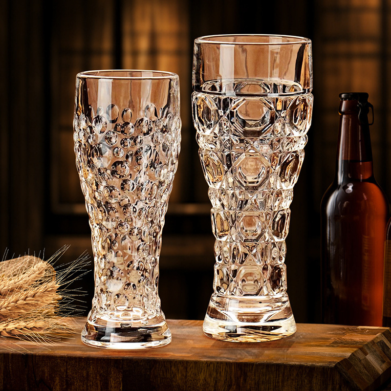 Nuevo vaso de cerveza de alto valor, vaso de vino de cintura rica, vaso artesanal personalizado, bar de cristal, vaso de jugo casero