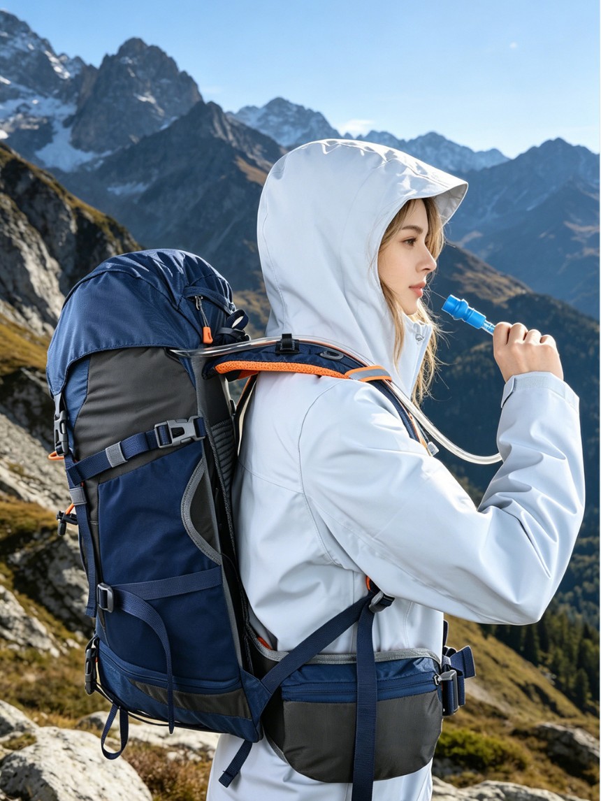 Bolsa de montaña al aire libre transfronteriza ligera a prueba de gotas 35L mochila de acampamiento de senderismo para hombres y mujeres