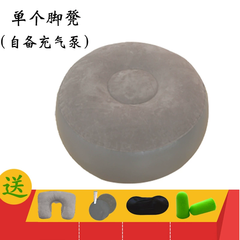 Inflatable folding sofa, tatami lounge bed, PVC with velvet top, portable lightweight for bedroom