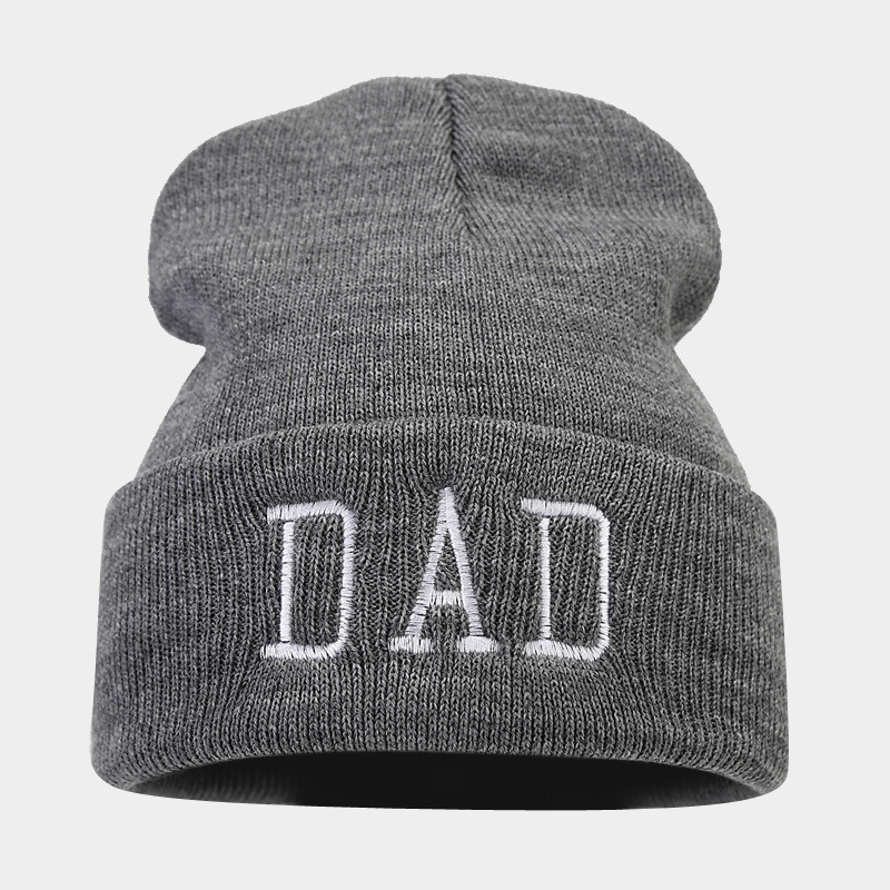 Acrylic Material Letter Pattern Winter, Autumn Season Unisex Gender Unisex Basic Letter Embroidery Eaveless Wool Cap