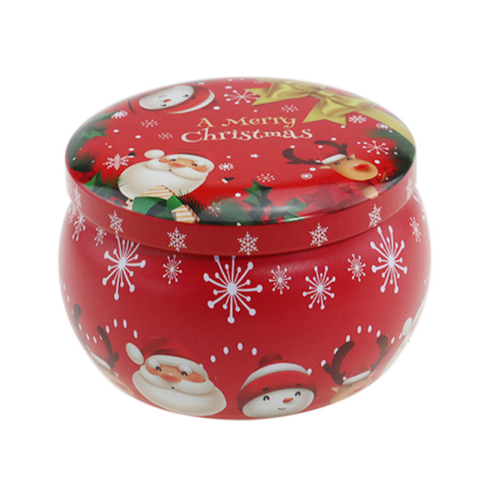 Venta al por mayor de fábrica: Tarro de hojalata de estilo étnico de 4.4 oz con forma de barriga grande para sirope de pera, dulces, té, velas aromáticas y almacenamiento de alimentos. image 42