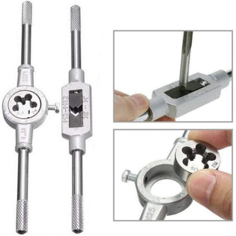 Tap die traje herramientas de hardware mano tapping llave die Twist métrica tapping set Paquete de descuento