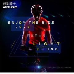 Bicycle Wire Light, Spoke Light, String Lights with 20 LED Spoke Windfire Wheels—Night Riding Decorative Lamp, Model A03