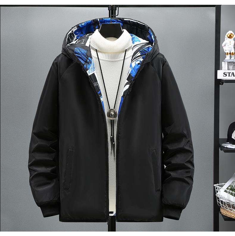 Men's Jacket Reversible Trendy Spring And Autumn For Boys_voghion.com