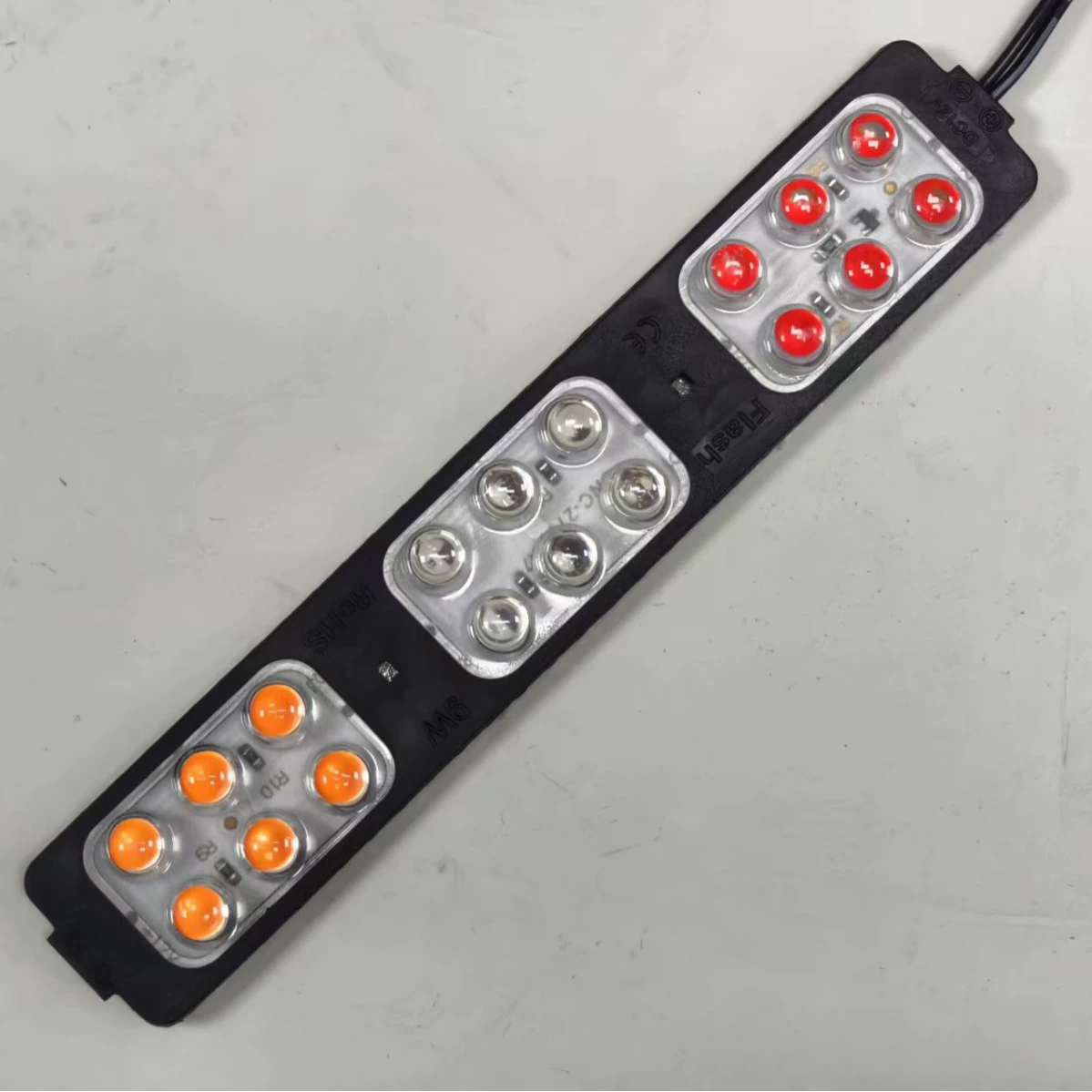 Модуль светодиодный DC12V для литья под давлением, 18 светодиодов/точечных светодиодов, красный, синий, желтый, стробоскоп, для рекламных вывесок