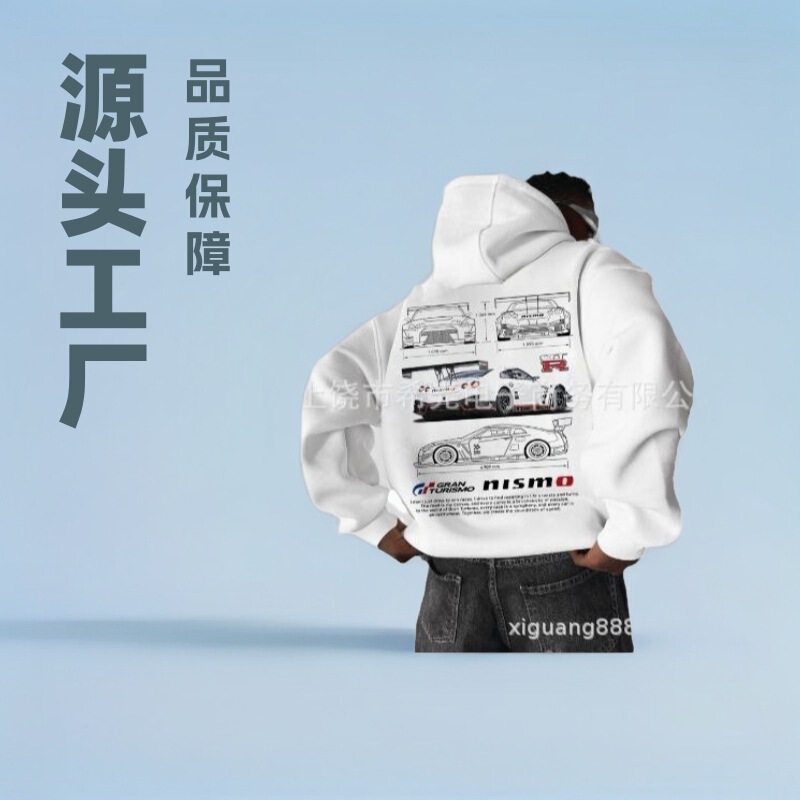 2025 Cross-Border Autumn and Winter New 3D Digital Printing Men's Hoodie Heart Pattern Hooded Sweatshirt Hot Sale Men's Style