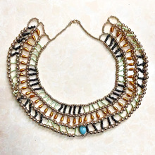 亚马逊埃及项链服饰首饰配件手工串珠服装配饰亚马逊DIY手工项链