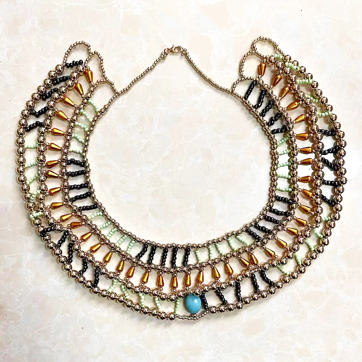 亚马逊埃及项链服饰首饰配件手工串珠服装配饰亚马逊DIY手工项链