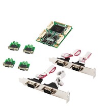 乐扩MINI PCIe 4口rs485 rs422工业级多串口卡 9针COM卡 浪涌保护