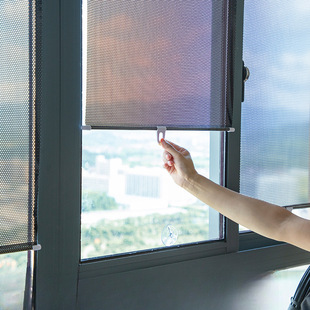 Sunshade Curtains, Window Shades, Kitchen Balcony Sun Protection, Retractable, Punch-Free, Office Sun Room, Zhizhou Damao