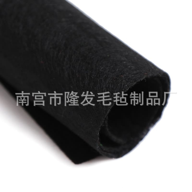 汽车黑色毛毡厂家 隔音吸声隔热针刺布3mm毛毡pet无纺布价格