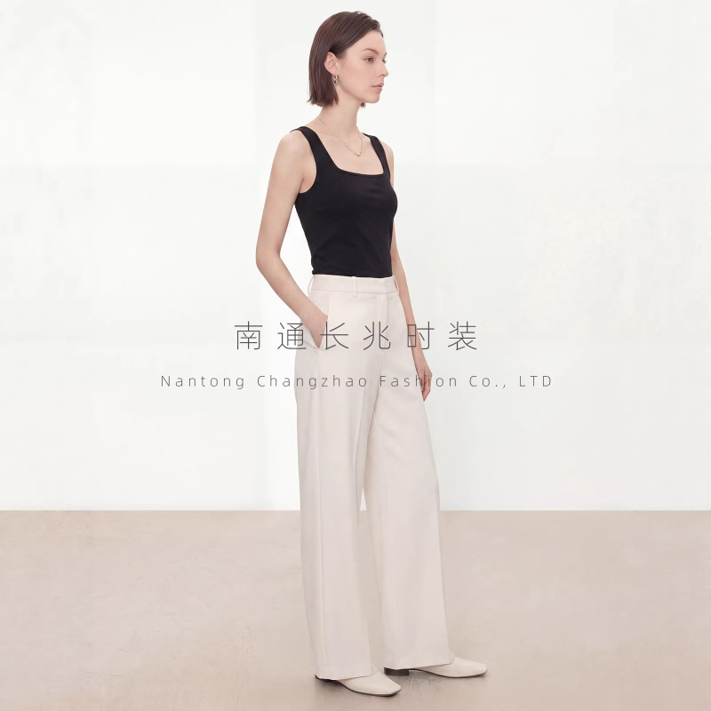Solid Color Square-Neck Sleeveless Inner Tank Top for Women Md Simple Style Slim Fit Versatile Base Top