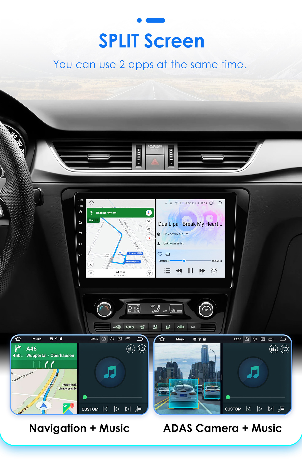Cross-border applicable to Volkswagen Skoda Ming Rui 13-18 Android large screen navigation GPS reversing image all-in-one machine