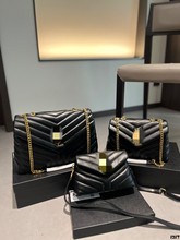 圣罗家真皮信封包包女夏高级质感百搭链条包单肩斜跨包