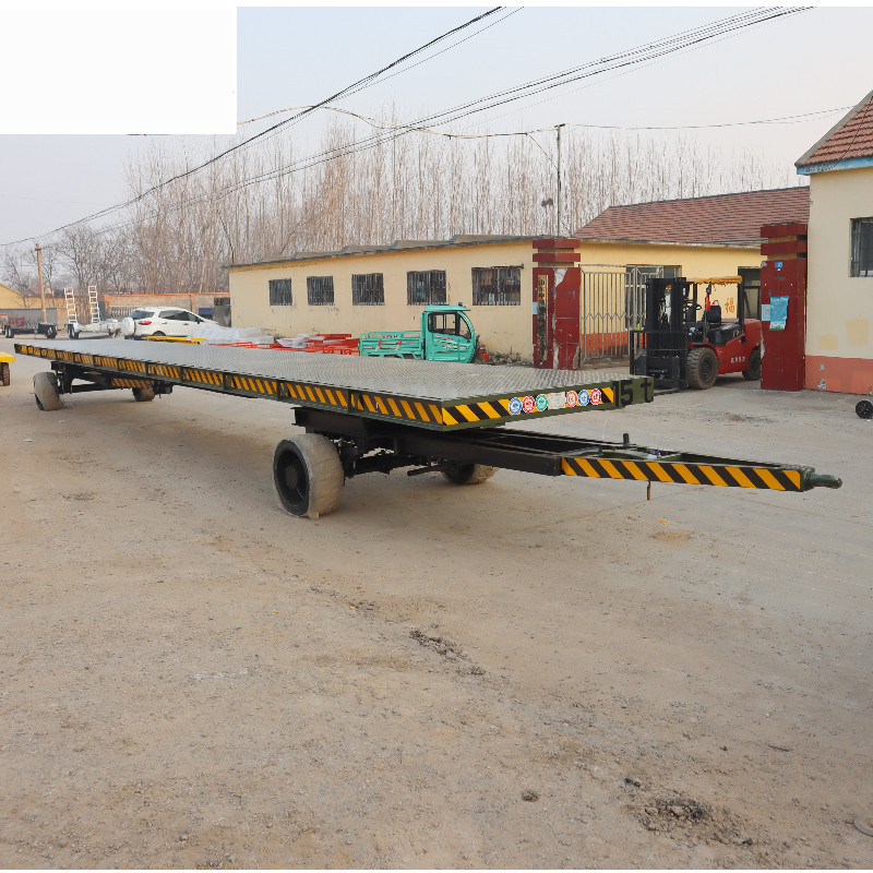 15吨平板拖车 双向牵引拖车 厂内中专运输平板车