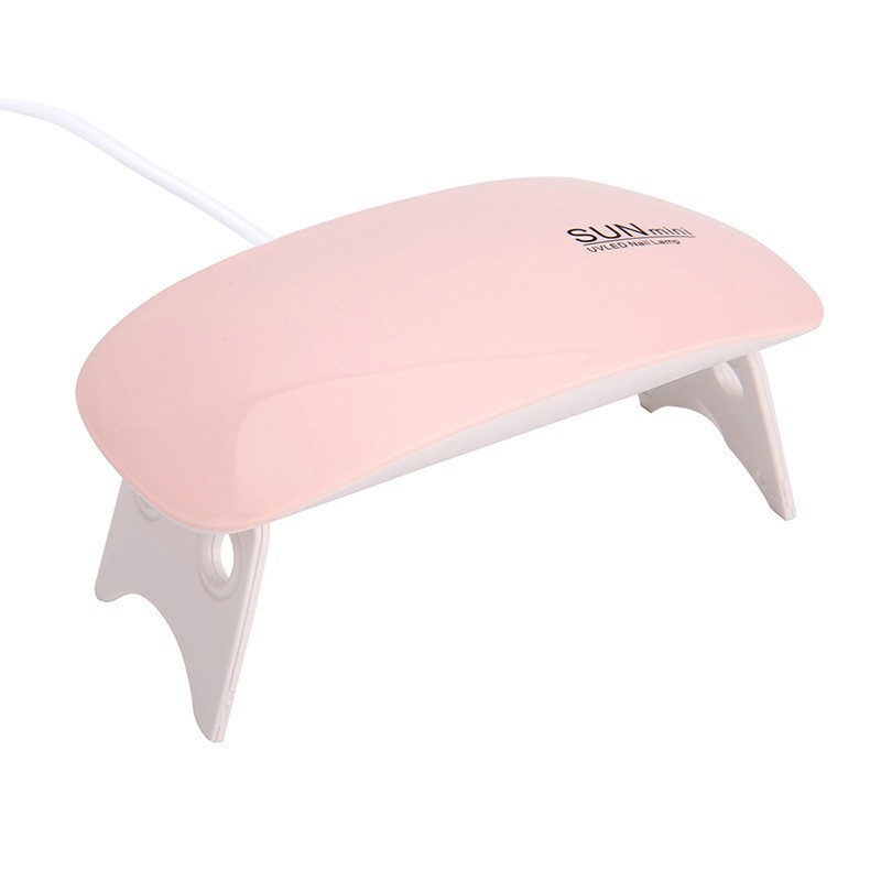 Máquina de fototerapia de uñas SUNmini lámpara de ratón Rosa Blanco USB mini portátil pequeña lámpara de cocción 6W lámpara de uso múltiple pegamento seco