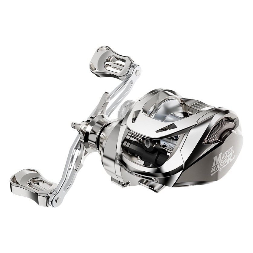 Haodun luya rueda de caída de agua personalizado carrete de pesca antifritura de tiro largo con alarma de descarga rueda de pesca al por mayor maestro de metal