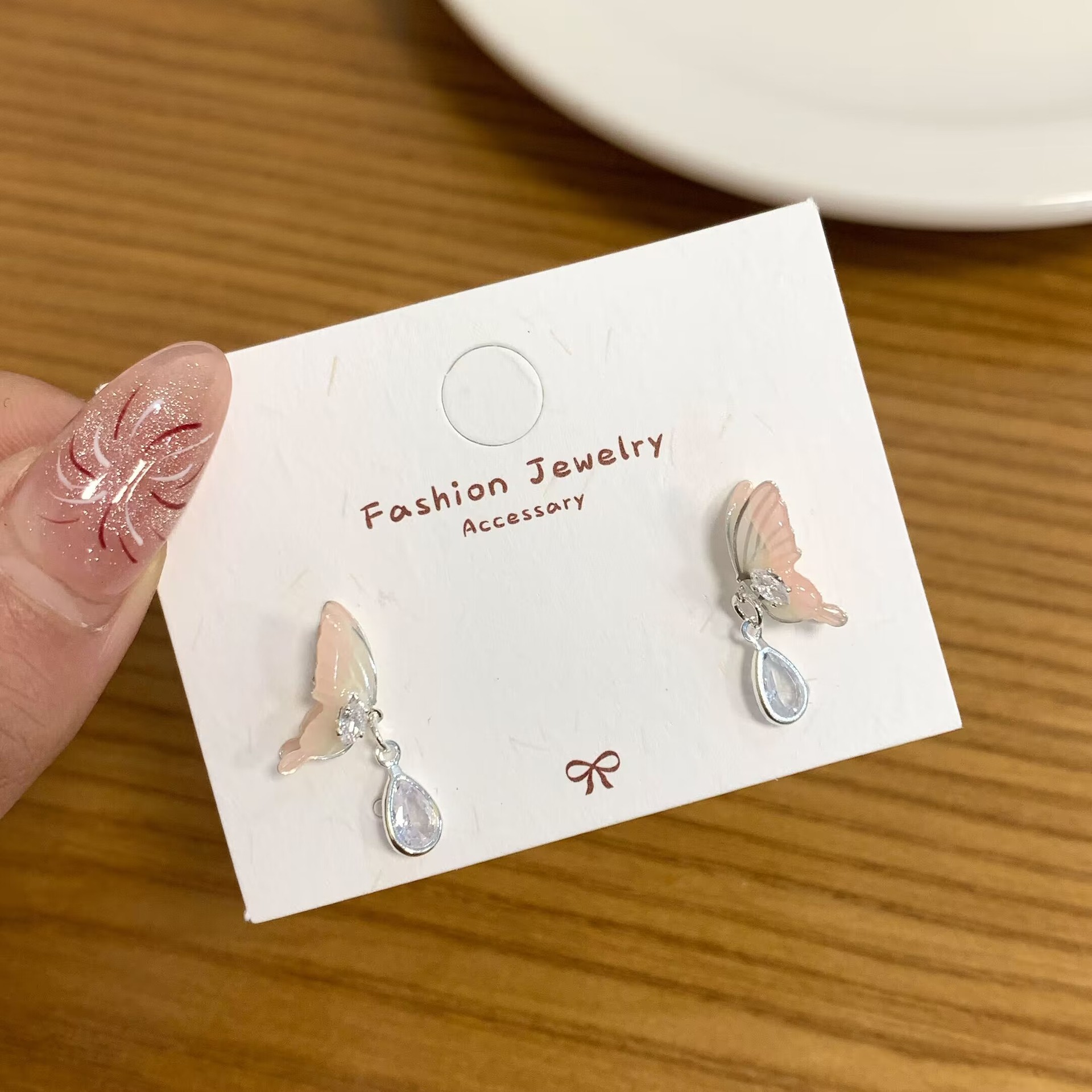 KS7 핑크나비 [귀걸이]