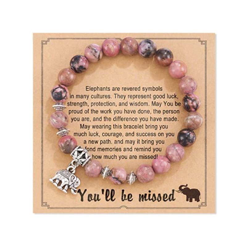 Fashion Elephant natural stone Beaded Bracelets