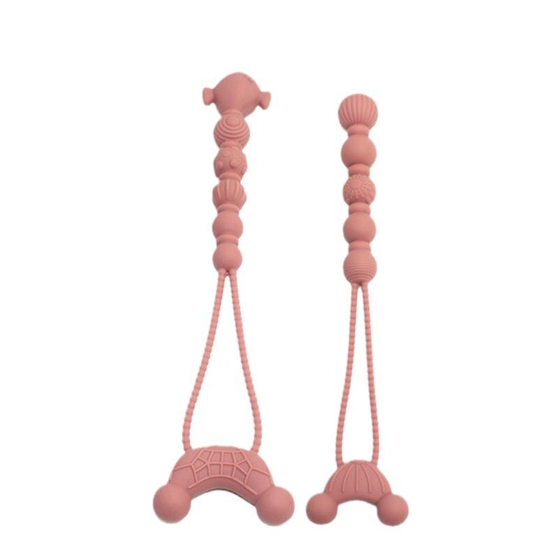 Dientes de bebé cremallera molar juguete calmante silicona grado alimenticio puede roer manos de prevención de comer Amazon transfronterizo