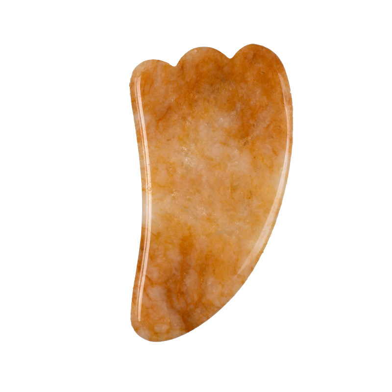 メーカースポット卸売り自然玉羊角スクレーパー水晶顔マッサージローラー粉晶原石ダイヤルシート