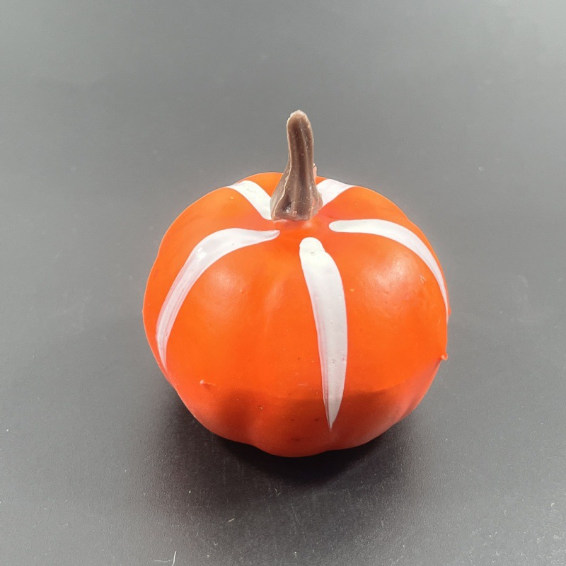 흰색 선이 있는 6*4 주황색 호박