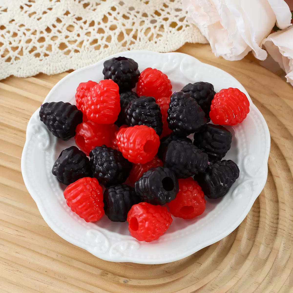 仿真水果模型仿真树莓野草莓桑葚家居装饰摆件配件摄影道具摆拍