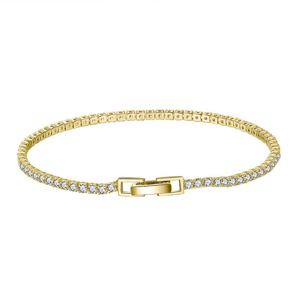 尚达首饰 s925纯银手链 单排锆石 钻石 镶钻 厂家直销 批发