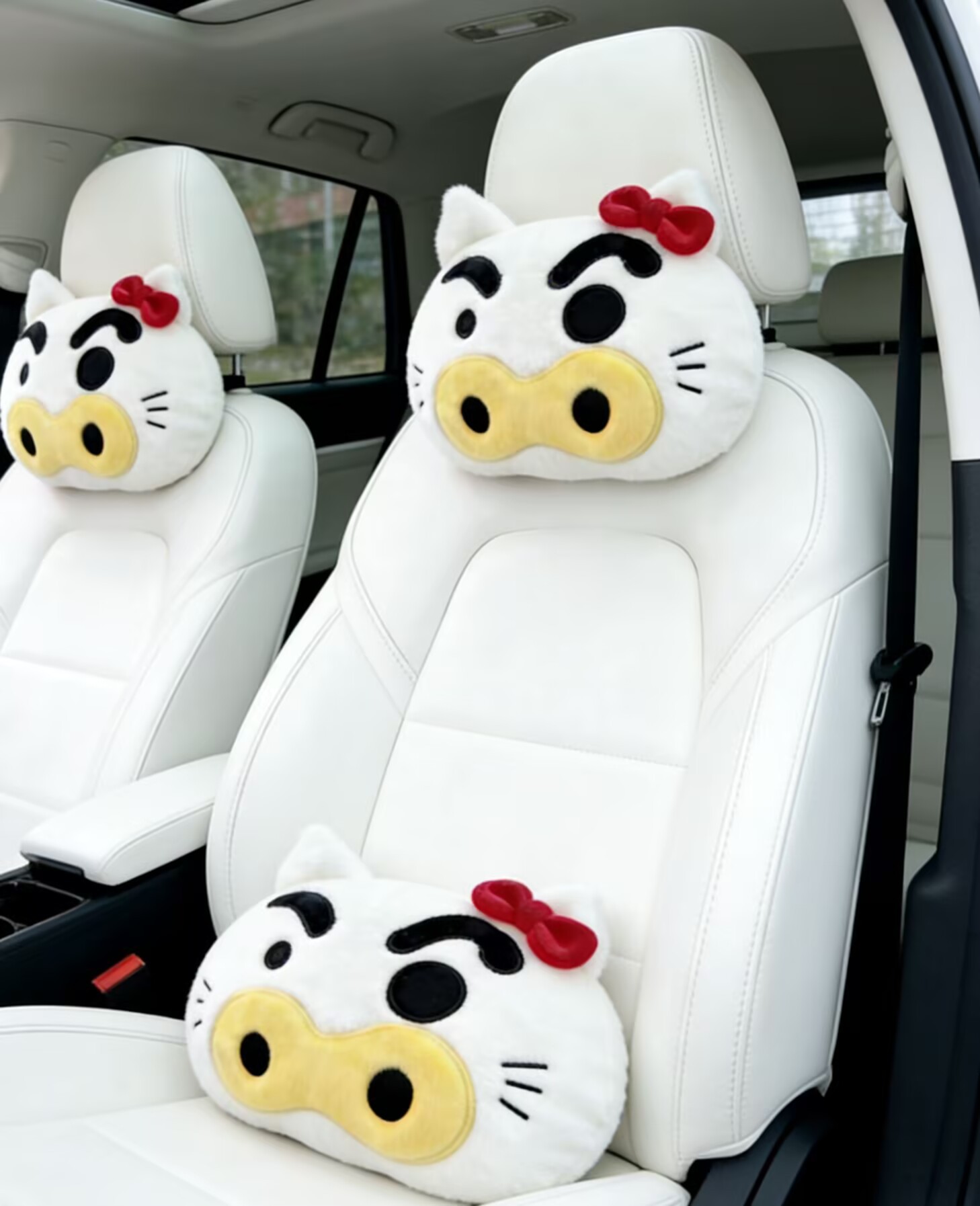 Crayon Shin-Chan Chubby Zaemon Car Headrest Neck Pillow Cushion Car Seat Crayon Shin-Chan Car Headrest