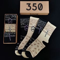 箱入り3足入りaj1鬼顔潮牌靴下日系スポーツ街頭ヒップホップ工場ブランド逆フック腰花果中筒