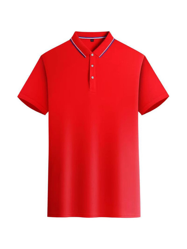 シルクコットン速乾インターカラーラペルプリントロゴ作業服半袖ポロシャツ180g(個包装なし)|undefined