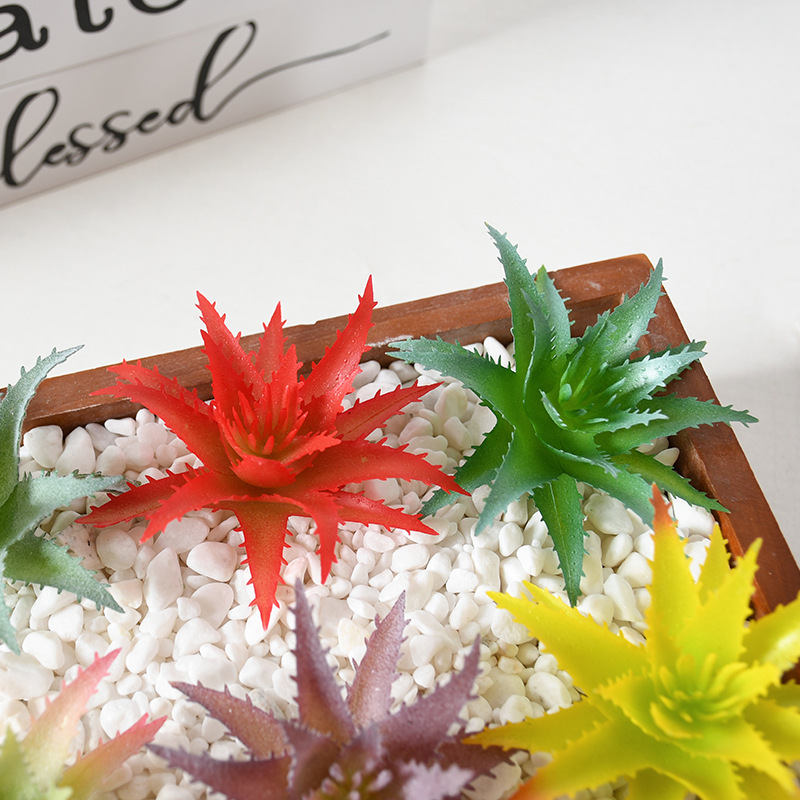 Simulación transfronteriza suculenta especial para plantación de aloe vera pequeña plantación verde pequeña plantación de bonsai pequeña plantación de flores suculentas accesorios diy falso plantación verde