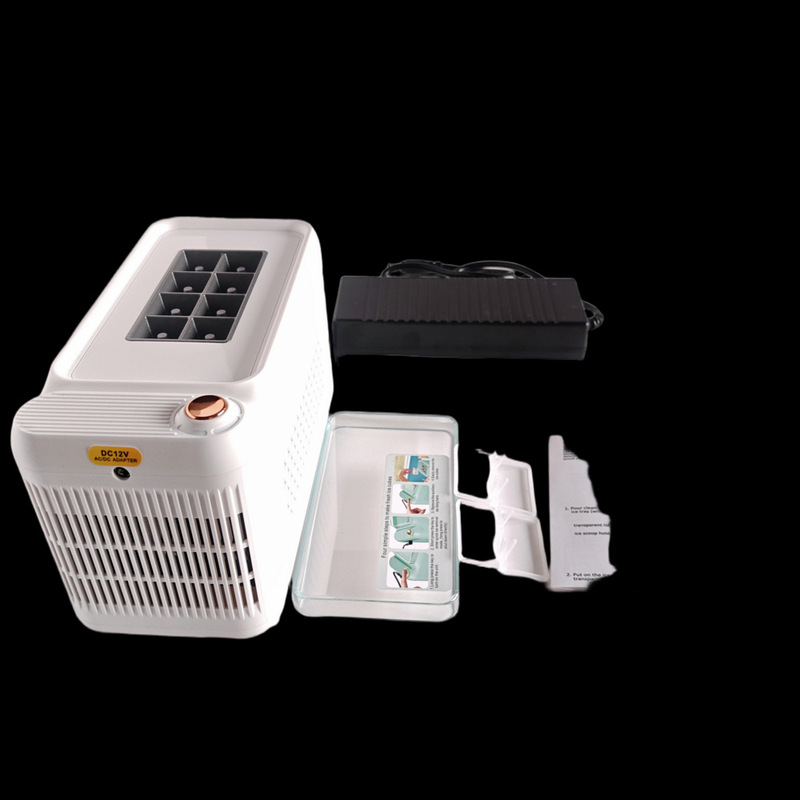 New Car-Mounted Ice Maker, Portable Mini Car-Mounted Ice Maker for Outdoor Travel, Camping, Home and Car Use, Small Ice Maker