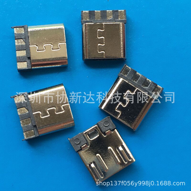 Mike 5P Welding Wire Male MICRO usB B TyPe 180 Degree Front Five Rear Four Welding Wire Plug ExPosed 7.6 Mike 5P Welding Wire Male MICRO usB B TyPe 180 Degree Front Five Rear Four Welding Wire Plug ExPosed 7.6