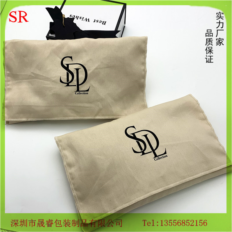 厂家批发外锁边斜纹棉皮夹钱包防尘袋 服装内衣信封包装袋