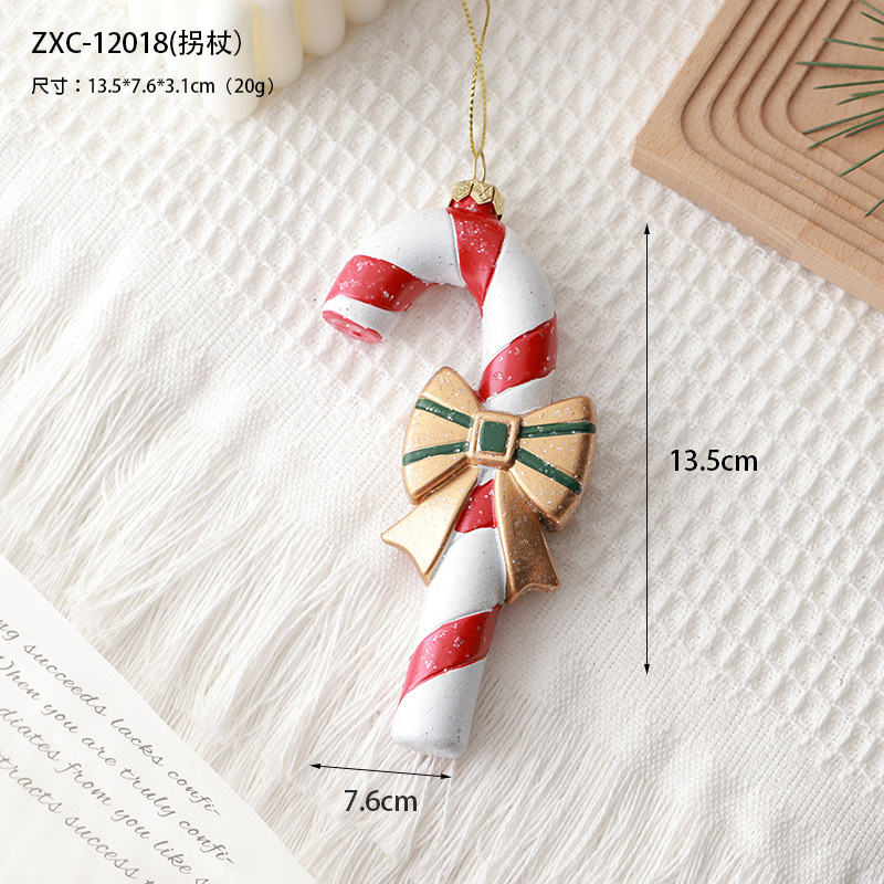 Buscando madera nueva guirlanda de Navidad donuts pan de jengibre hombre casa regalos de vacaciones juguetes accesorios suministro transfronterizo