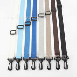 现货新款塑料扣25mm宽人字纹百搭宽肩带斜跨带彩色尼龙包带背带