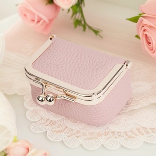 New Baellerry Genuine Leather Cowhide Women's Coin Purse Mini Compact Headphone Bag Storage Small Coin Purse for Women