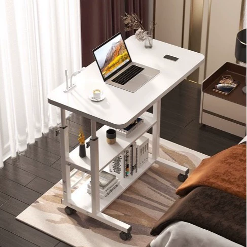 Прикроватная тумбочка, подвижный регулируемый компьютерный стол, домашний стол для спальни, простой студенческий стол для общежития, маленький учебный стол