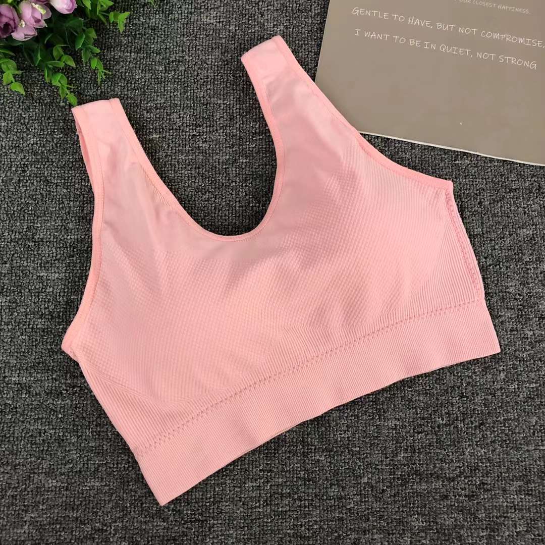 Nuevo chaleco sin costuras de alta elasticidad de alta calidad de dama sin anillo de acero bra de yoga ropa interior deportiva mujer al por mayor