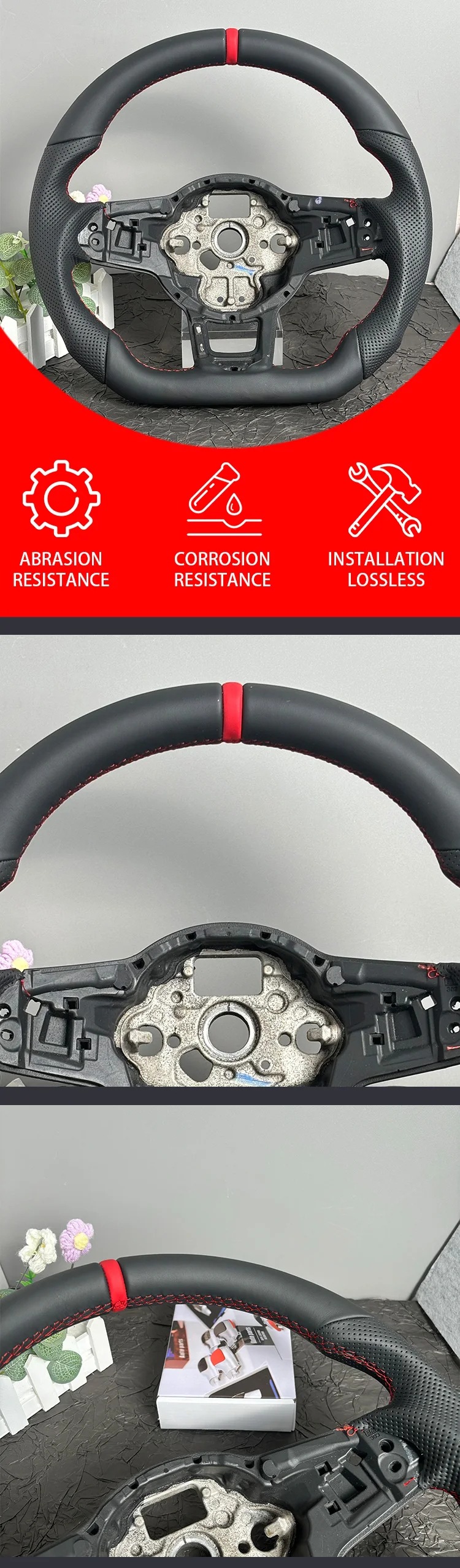 Suitable for Golf 7/7.5 GTI R steering wheel, Volkswagen upgraded and modified sports steering wheel
