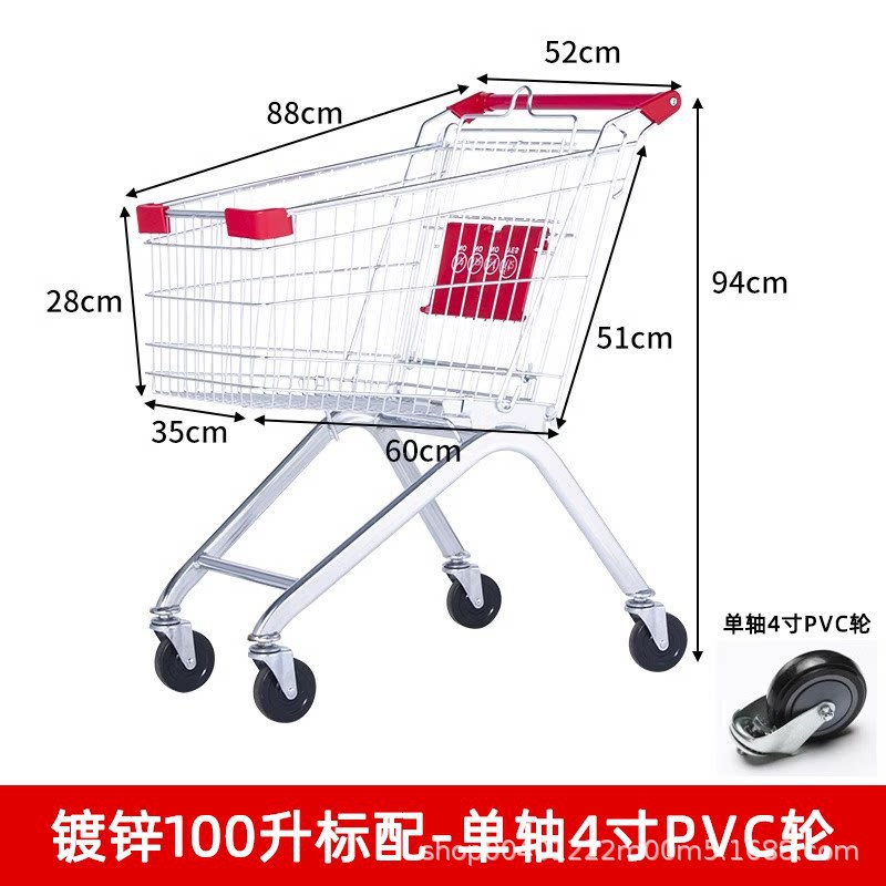 Carrito de compras de supermercado nuevo multifuncional carrito de compras carrito de compras doméstico propiedad carrito de compras almacén de carritos de manejo de camiones
