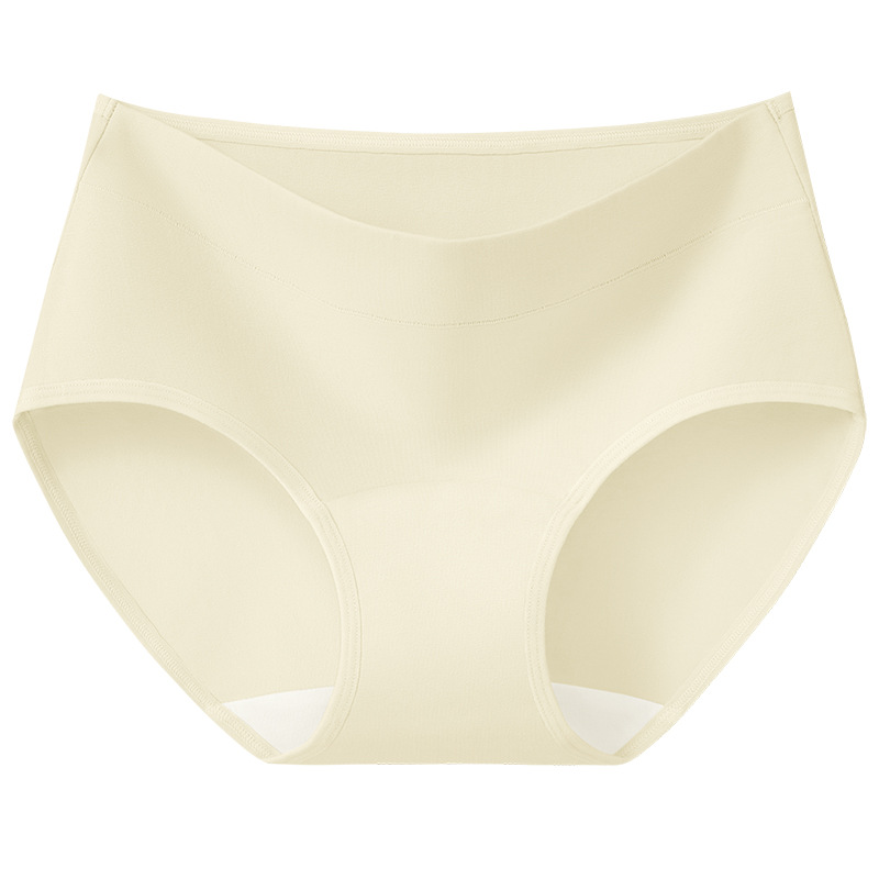 Bragas de algodón suave de cintura media, entrepierna antibacteriana, entrepierna de algodón, entrepierna más larga, abdomen de gran tamaño, caderas, calzoncillos transpirables de algodón para mujer